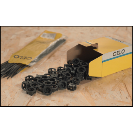 Accesorio clavadora de gas base brida nylon negro para clavadoras CELO